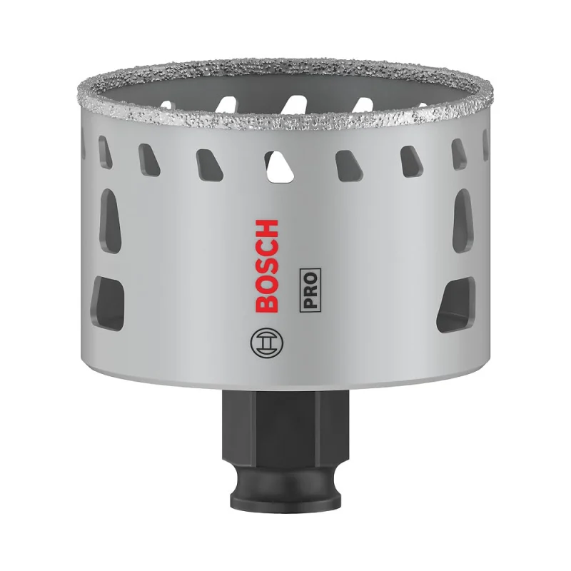 Bosch 1x Scie trépan PRO Tile Power Change Plus (pour Carrelages durs, Carreaux tendres, Ø 64 mm, Professional Accessoire Perceuses/visseuses rotatives) - Bosch Outillages