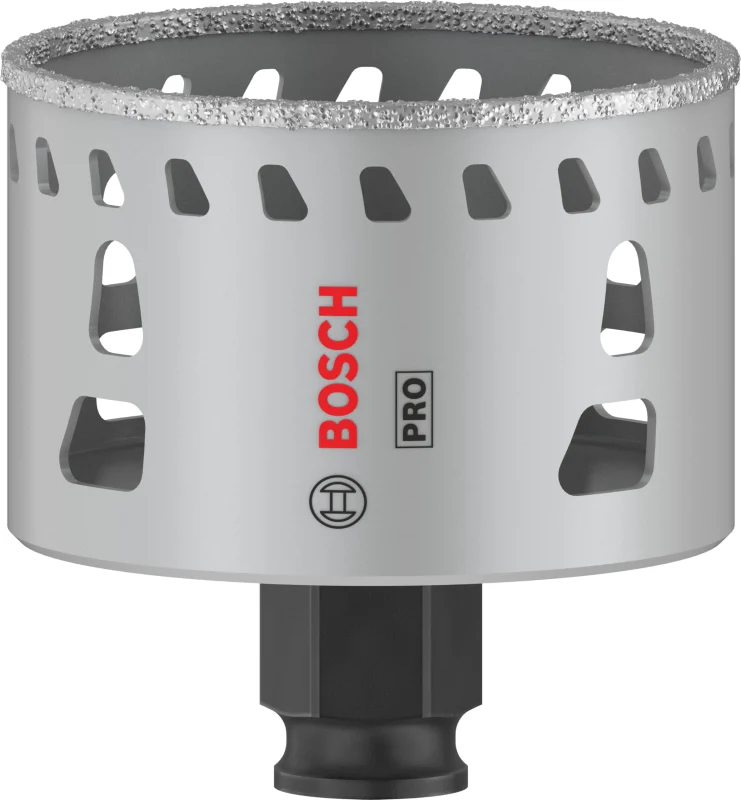 Bosch 1x Scie trépan PRO Tile Power Change Plus (pour Carrelages durs, Carreaux tendres, Ø 65 mm, Professional Accessoire Perceuses/visseuses rotatives) - Bosch Outillages