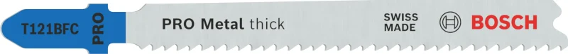 Bosch 25x Lame de scie sauteuse PRO Metal thick T121BFC (pour Tôles en acier, Tôles en acier, Longueur 92 mm, Professional Accessoire Scie sauteuse) - Bosch Outillages