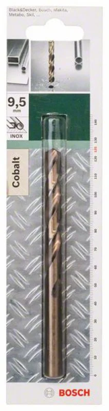 Bosch 2609255082 Foret à métaux rectifié HSS-Co DIN 338 - Longueur 125 mm - Diamètre 9,5 mm