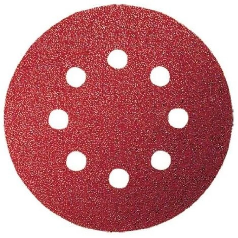 BOSCH 2609256A24 FEUILLES ABRASIVES POUR PONCEUSES EXCENTRIQUES DIAMÈTRE 125 MM 8 TROUS GRAIN 80 LOT DE 5 FEUILLES - Bosch Outillages