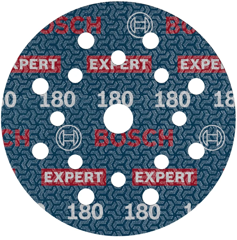 Bosch 50x Disque abrasif sur film EXPERT O780 (pour Bois dur, Peinture sur bois, Ø 125 mm, Grain 180, Professional Accessoire Ponceuse excentrique) - Bosch Outillages