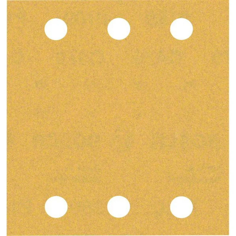 Bosch 50x Feuilles abrasives EXPERT C470 à 6 trous (pour Peinture sur bois, Bois dur, Ø 115x107 mm, Grain 180, Professional Accessoire Ponceuse excentrique) - Bosch Outillages