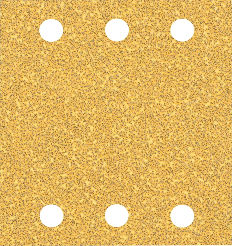 Bosch 50x Feuilles abrasives EXPERT C470 à 6 trous (pour Peinture sur bois, Bois dur, Ø 115x107 mm, Grain 40, Professional Accessoire Ponceuse excentrique) - Bosch Outillages
