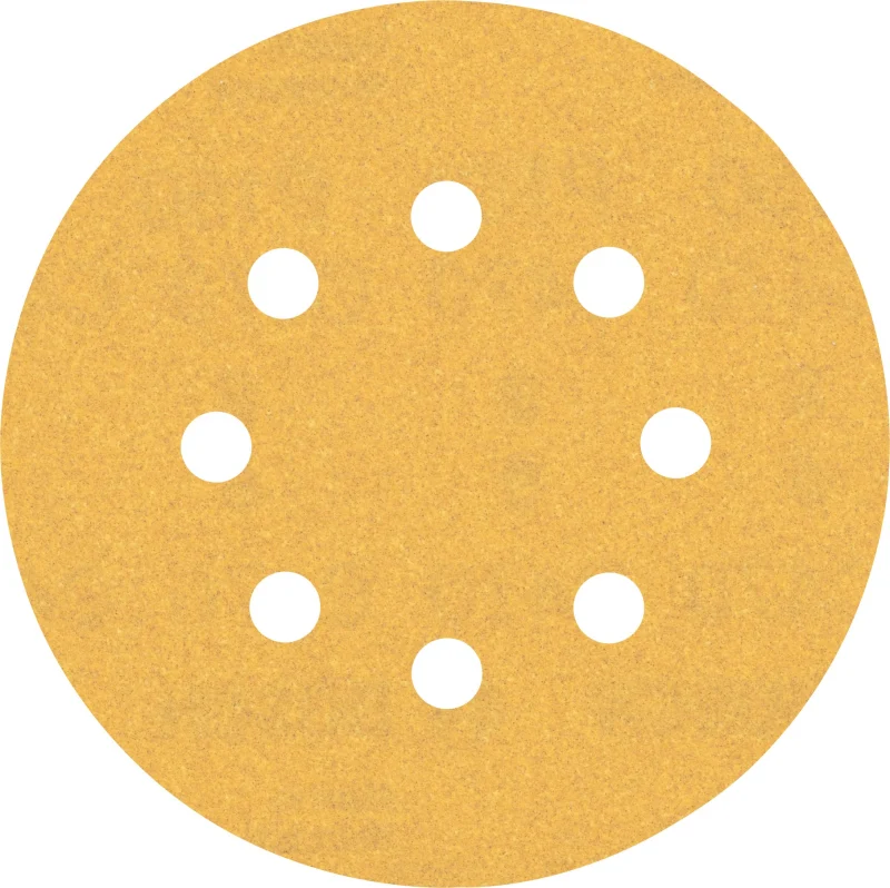 Bosch 50x Feuilles abrasives EXPERT C470 à 8 trous (pour Peinture sur bois, Bois dur, Ø 125 mm, Grain 150, Professional Accessoire Ponceuse excentrique, Ponceuse excentrique) - Bosch Outillages