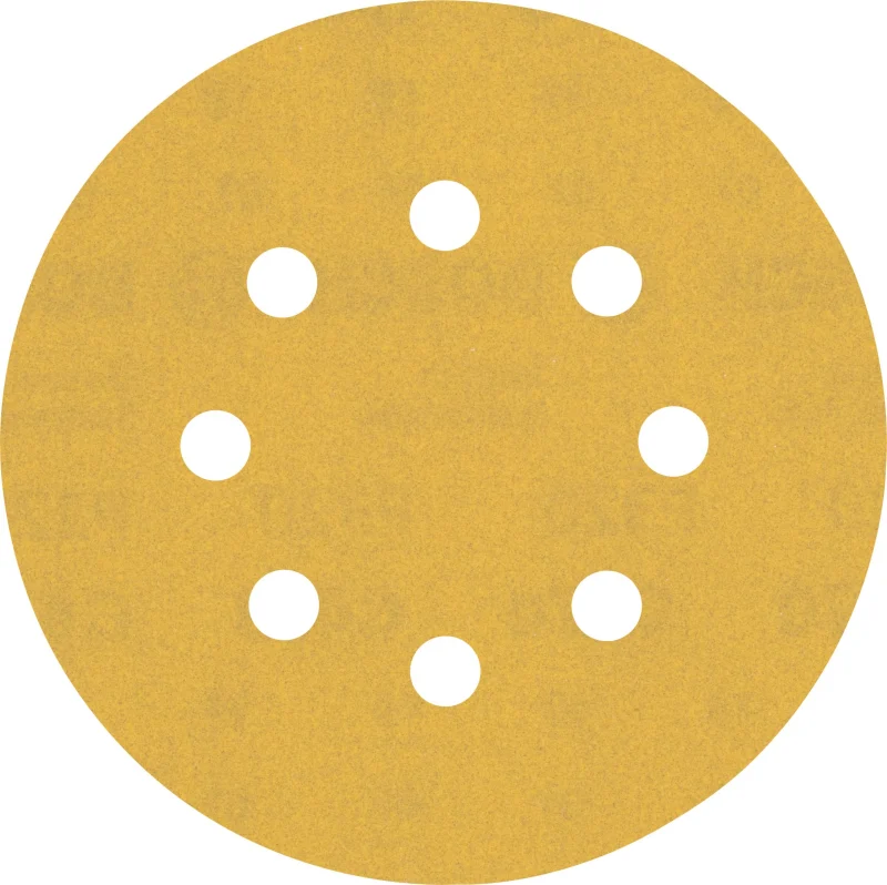 Bosch 50x Feuilles abrasives EXPERT C470 à 8 trous (pour Peinture sur bois, Bois dur, Ø 125 mm, Grain 320, Professional Accessoire Ponceuse excentrique, Ponceuse excentrique) - Bosch Outillages