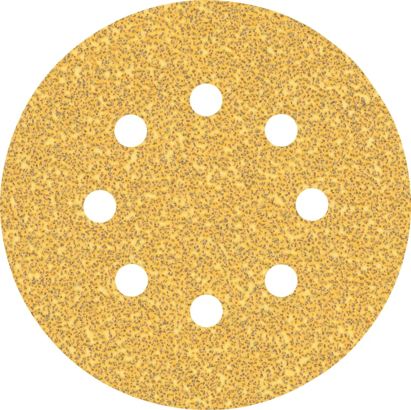 Bosch 50x Feuilles abrasives EXPERT C470 à 8 trous (pour Peinture sur bois, Bois dur, Ø 125 mm, Grain 40, Professional Accessoire Ponceuse excentrique, Ponceuse excentrique) - Bosch Outillages