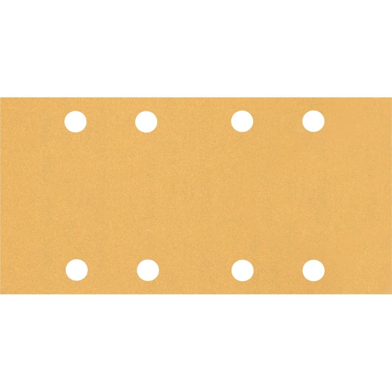 Bosch 50x Feuilles abrasives EXPERT C470 à 8 trous (pour Peinture sur bois, Bois dur, Ø 93x186 mm, Grain 100, Professional Accessoire Ponceuse excentrique) - Bosch Outillages