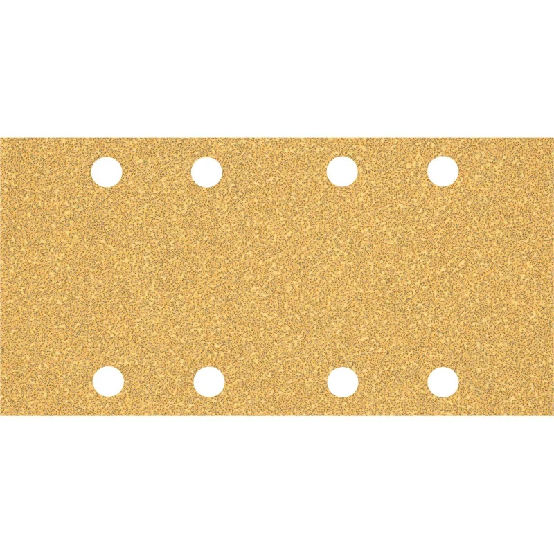 Bosch 50x Feuilles abrasives EXPERT C470 à 8 trous (pour Peinture sur bois, Bois dur, Ø 93x186 mm, Grain 40, Professional Accessoire Ponceuse excentrique) - Bosch Outillages