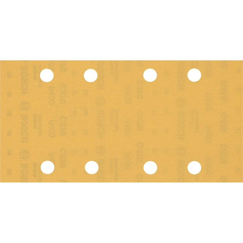 Bosch 50x Feuilles abrasives EXPERT C470 à 8 trous (pour Peinture sur bois, Bois dur, Ø 93x186 mm, Grain 400, Professional Accessoire Ponceuse excentrique) - Bosch Outillages