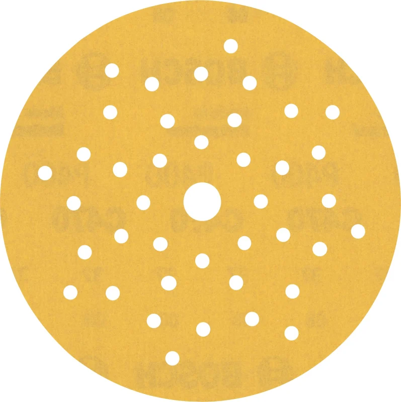 Bosch 50x Feuilles abrasives EXPERT C470 multi-trous (pour Peinture sur bois, Bois dur, Ø 125 mm, Grain 400, Professional Accessoire Ponceuse excentrique, Ponceuse excentrique)