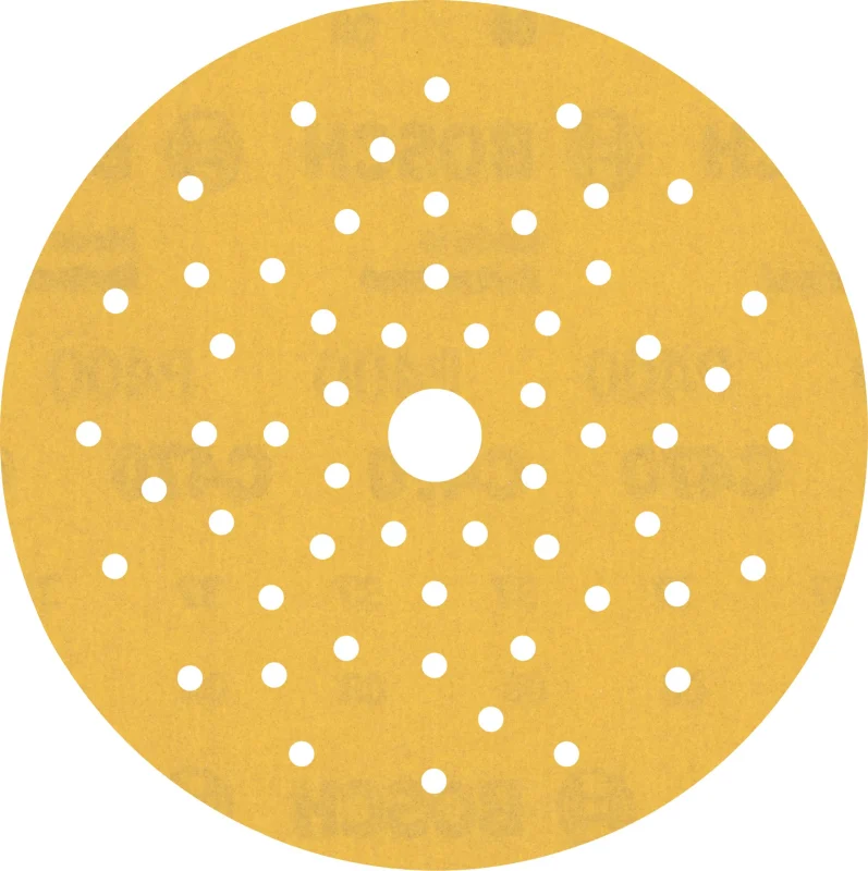 Bosch 50x Feuilles abrasives EXPERT C470 multi-trous (pour Peinture sur bois, Bois dur, Ø 150 mm, Grain 400, Professional Accessoire Ponceuse excentrique, Ponceuse excentrique)