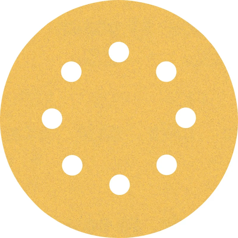 Bosch 5x Feuilles abrasives EXPERT C470 à 8 trous (pour Peinture sur bois, Bois dur, Ø 115 mm, Grain 120, Professional Accessoire Ponceuse excentrique, Ponceuse excentrique) - Bosch Outillages