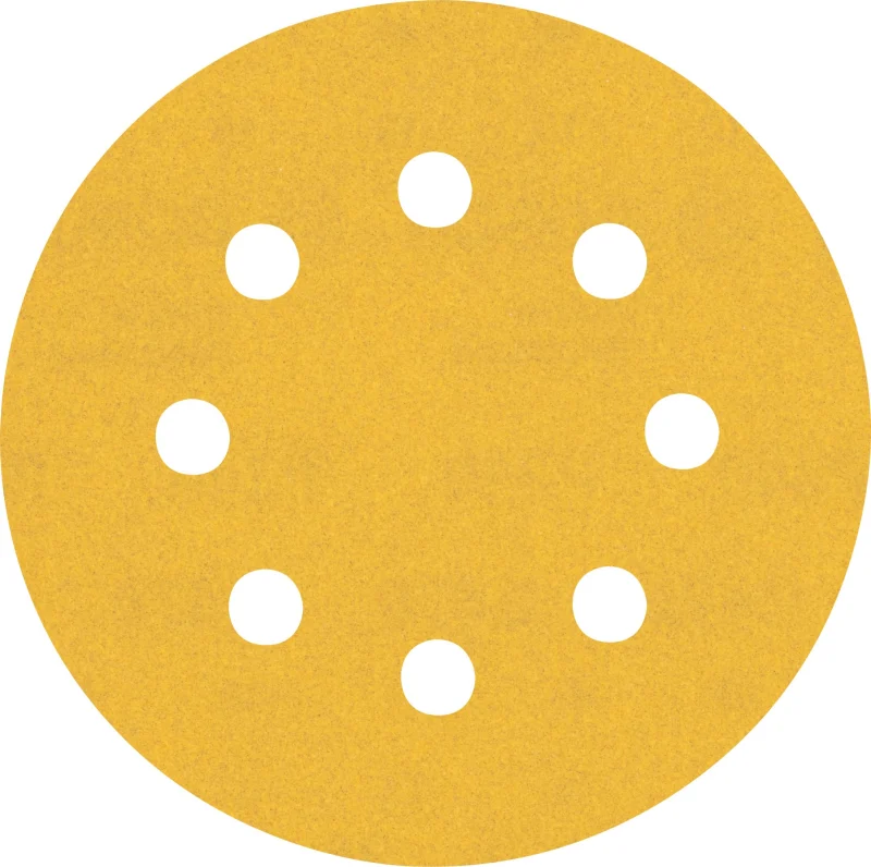 Bosch 5x Feuilles abrasives EXPERT C470 à 8 trous (pour Peinture sur bois, Bois dur, Ø 115 mm, Grain 240, Professional Accessoire Ponceuse excentrique, Ponceuse excentrique) - Bosch Outillages