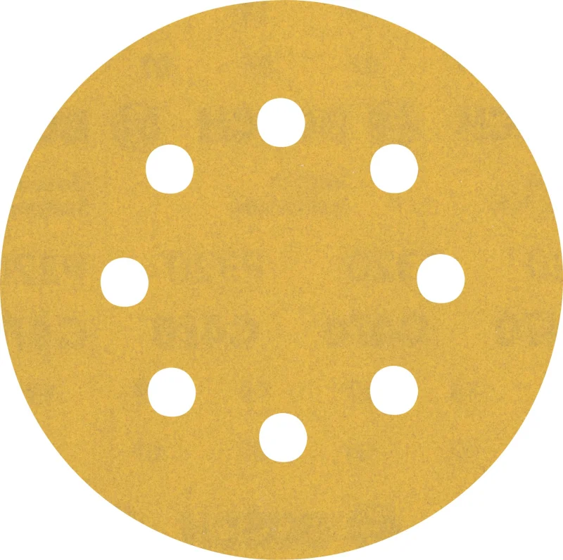 Bosch 5x Feuilles abrasives EXPERT C470 à 8 trous (pour Peinture sur bois, Bois dur, Ø 115 mm, Grain 320, Professional Accessoire Ponceuse excentrique, Ponceuse excentrique) - Bosch Outillages