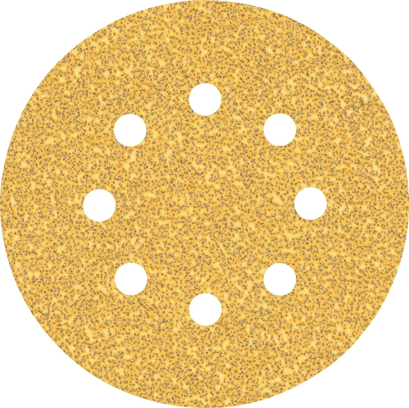 Bosch 5x Feuilles abrasives EXPERT C470 à 8 trous (pour Peinture sur bois, Bois dur, Ø 125 mm, Grain 40, Professional Accessoire Ponceuse excentrique, Ponceuse excentrique) - Bosch Outillages