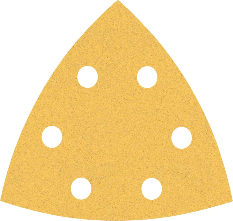 Bosch 5x Feuilles abrasives EXPERT C470 (pour Peinture sur bois, Bois dur, Ø 93x93 mm, Grain 120, Professional Accessoire Ponceuse Delta) - Bosch Outillages