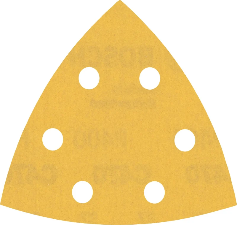 Bosch 5x Feuilles abrasives EXPERT C470 (pour Peinture sur bois, Bois dur, Ø 93x93 mm, Grain 400, Professional Accessoire Ponceuse Delta) - Bosch Outillages