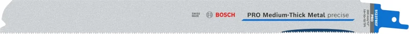 Bosch 5x Lame de scie sabre PRO Medium-Thick Metal precise S1237BEF (pour Profilés et tuyaux en métal, Métaux non ferreux, Longueur 300 mm, Professional Accessoire Scie sabre)