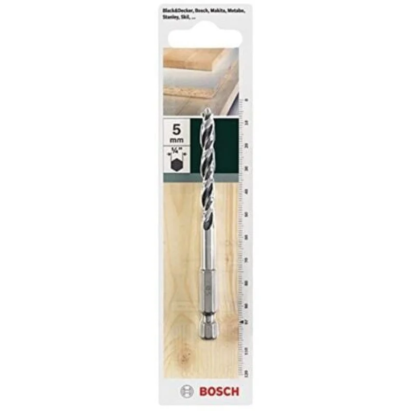 Bosch Accessoires 2609255149 5 mm of adaptateurs hexagonaux pour mèches à bois - Bosch Outillages