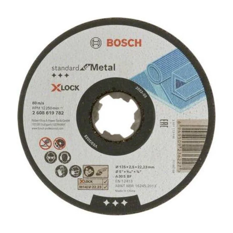 BOSCH ACCESSORIES STANDARD FOR METAL 2608619782 DISQUE À TRONÇONNER 125 MM 1 PC(S) MÉTAL - Bosch Outillages