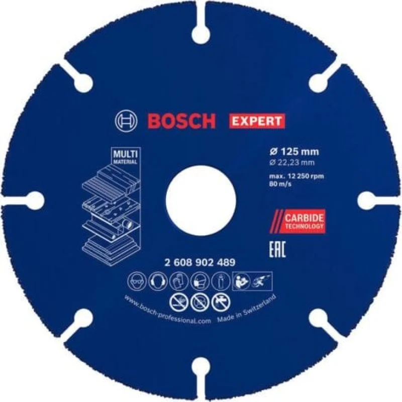 Bosch EXPERT Carbide Multi Wheel Trennscheibe 125 mm 22,23 mm - 2608902489