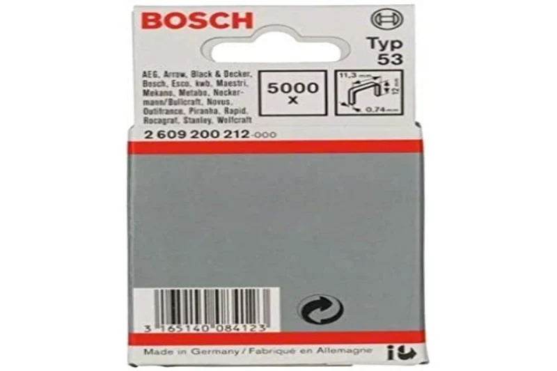 Bosch Outillages 2 609 200 212 Agrafe Type 53 11,3 x 0,74 x 12 mm