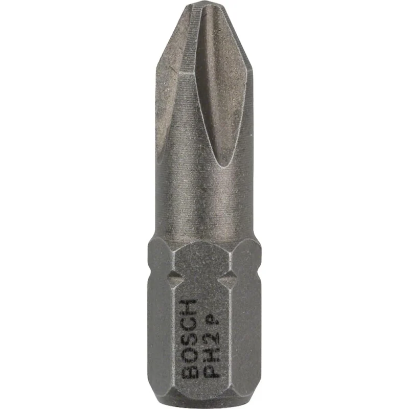 Bosch Outillages 25 Pièces Jeu de Embouts de Vissage Extra Dure pour Vis Cruciformes, PH2 Epaisseur, 25mm Longueur