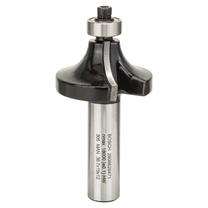 Bosch Outillages 2608628471 Fraise à arrondir 12 mm 12 x 19 x 70 mm Gris