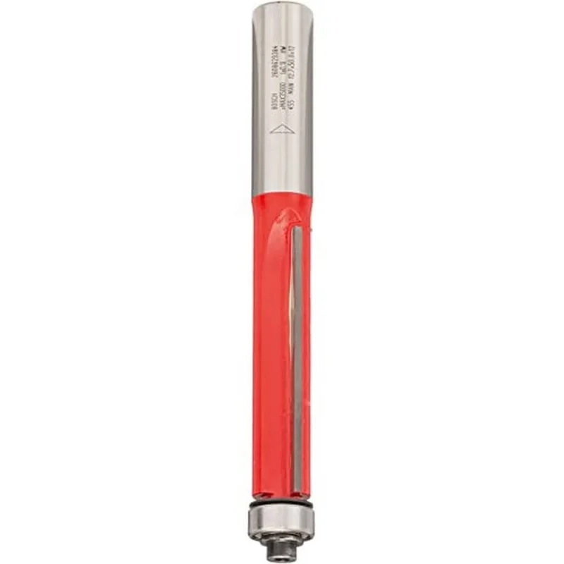 Bosch Outillages 2608629384 Fraise à araser 12 mm d1 12,7 mm Longueur 50,8 mm G 106,8 mm, Argent/Rouge