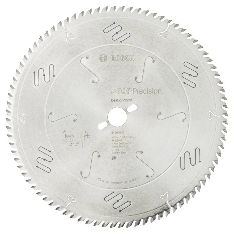 Bosch Outillages 2608642121 Lame de scie circulaire top precision best for wood 350 x 30 x 3,5 mm 84