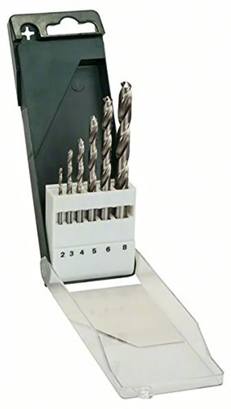 Bosch Outillages 2609255060 Set de 6 Forets à métaux rectifiés HSS-G DIN 338