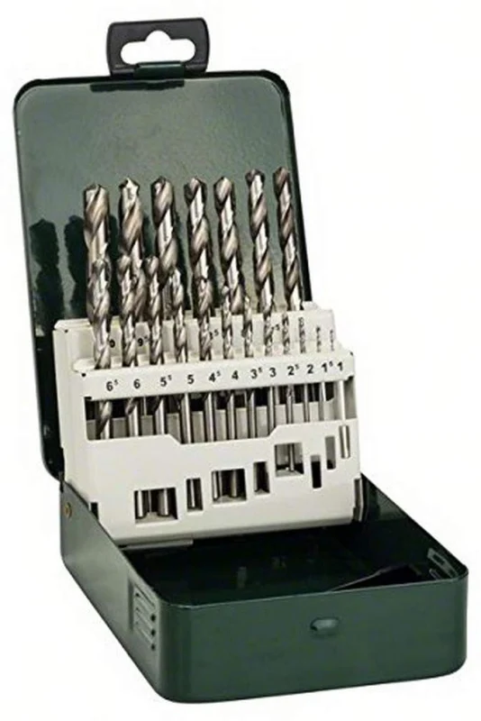 Bosch Outillages 2609255062 Set de 19 Forets à métaux rectifiés HSS-G DIN 338
