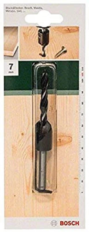 Bosch Outillages 2609255220 Mèches à bois hélicoïdale avec fraise à lamer 90° avec pointe de centrage Diamètre 7,0 mm Longueur 105 mm