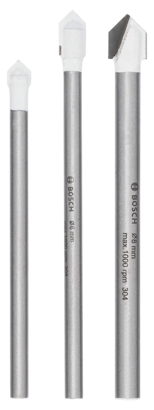 Bosch Outillages 2609255588 Set de 3 forets céramique Diamètres 5/6/8 mm