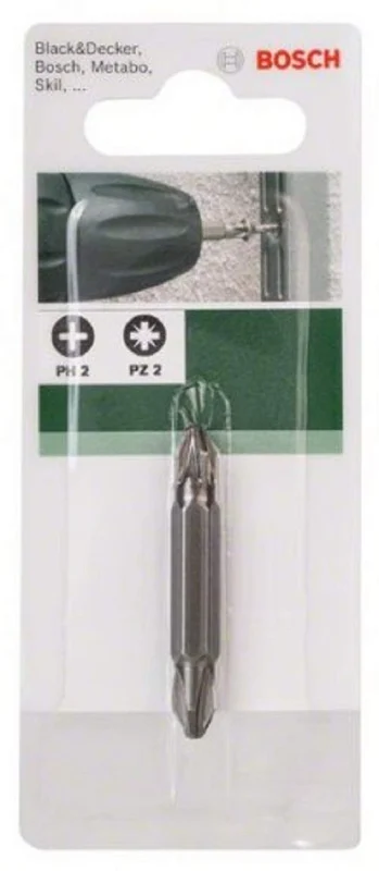 Bosch Outillages 2609255955 Embout de tournevis à double extrémité PH2 PZ2 45 mm