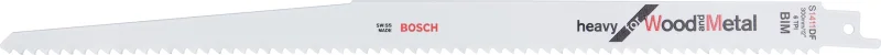 Bosch Outillages 2609256713 BIM - S 1411 DF Lame de scie sabre pour travaux difficiles dans le bois et métal épaisseur 10-250 mm