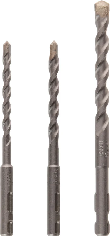 Bosch Outillages 2609256908 Set de 3 forets à béton SDS-Quick pour Perforateur UNEO Diamètre 5-6-8 mm Noir