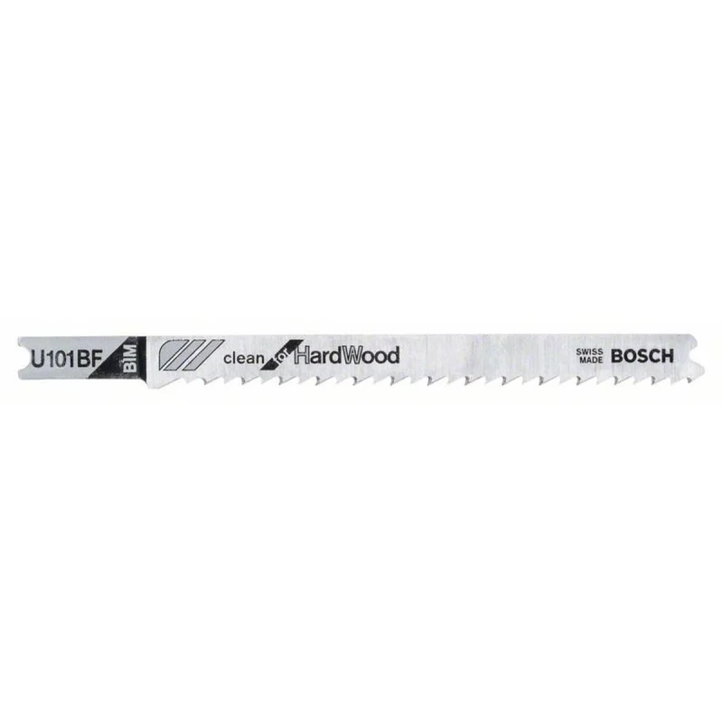 Bosch Outillages Lame de Scie Sauteuse U 101 BF BIM, 2.7mm Pas, 100mm Longueur, Lot de 3