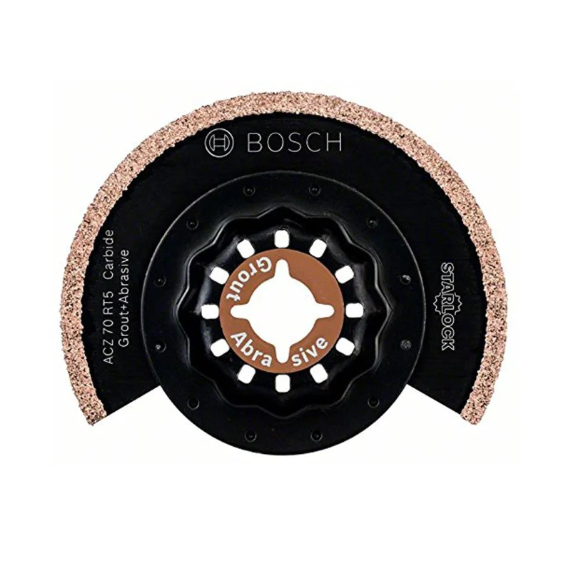 Bosch Outillages lame segment à concrétion carbure pour coupes fines ACZ 70 RT5, accessoire Starlock Argent