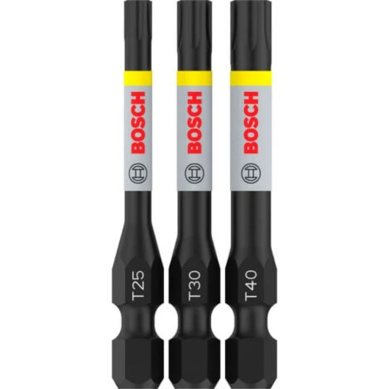 Bosch PRO Torx Impact Bit T25 T30 T40 55 mm 3 pces - 2608521U55