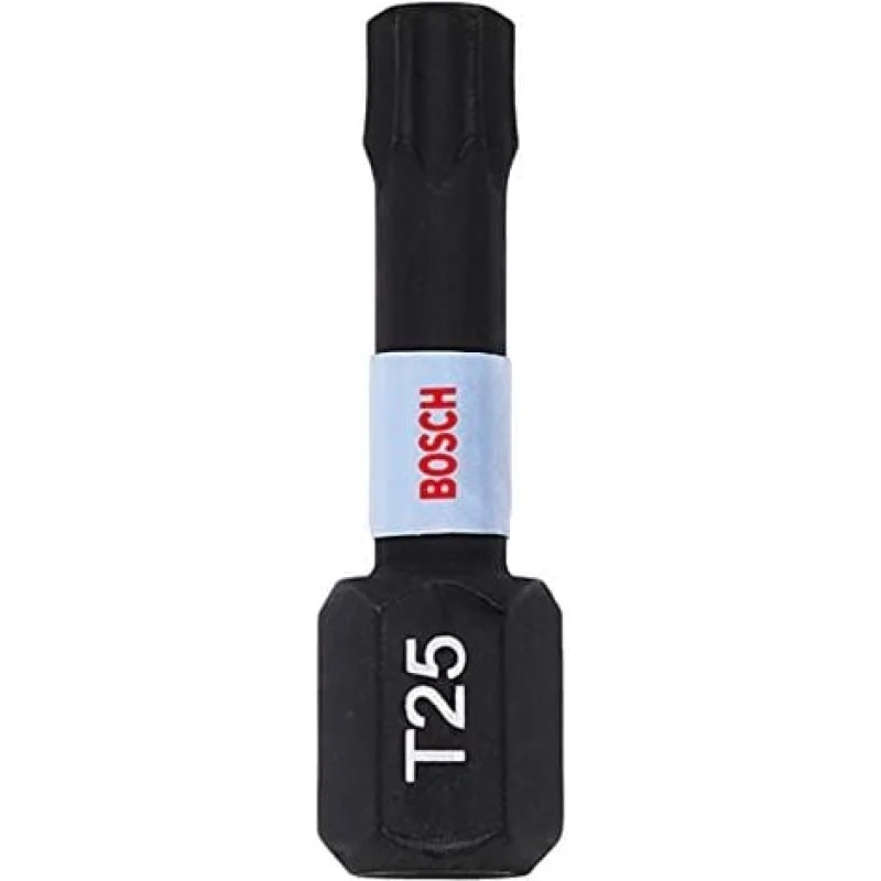 BOSCH PROFESSIONAL 2608522475 LOT DE 2 EMBOUTS DE VISSAGE IMPACT CONTROL T25 (25 MM, TIGE HEXAGONALE, PICK AND CLICK, ACCESSOIRE - Bosch Outillages