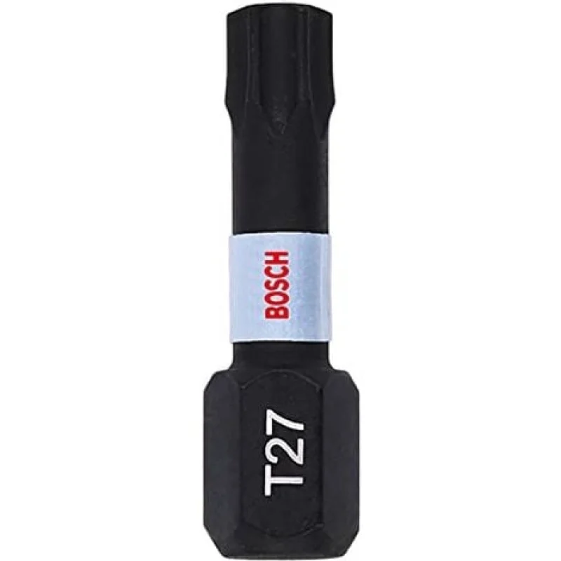 BOSCH PROFESSIONAL 2608522476 LOT DE 2 EMBOUTS DE VISSAGE IMPACT CONTROL T27 (25 MM, TIGE HEXAGONALE, PICK AND CLICK, ACCESSOIRE - Bosch Outillages