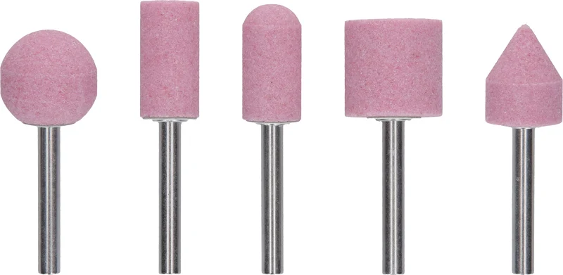 Bosch Professional 2609256549 Assortiment de meules sur tige Grain 60 Diamètre 6 mm 5 pièces - Bosch Outillages