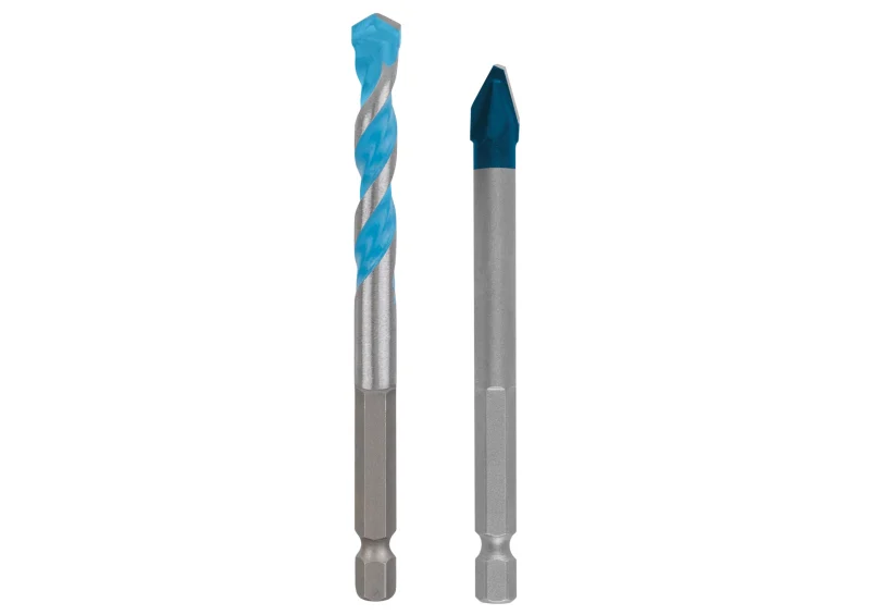 Bosch Professional Lot de 2 forets EXPERT HEX-9 Hard Ceramic et Multi Construction (pour béton, carrelage souple, Ø 8,0, 8,0 mm, accessoires perceuse/visseuse)