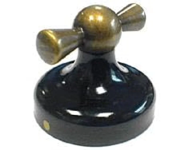 BOUTON NOIR LAITON OLD STYLE pour FOUR FAURE - 3550409035