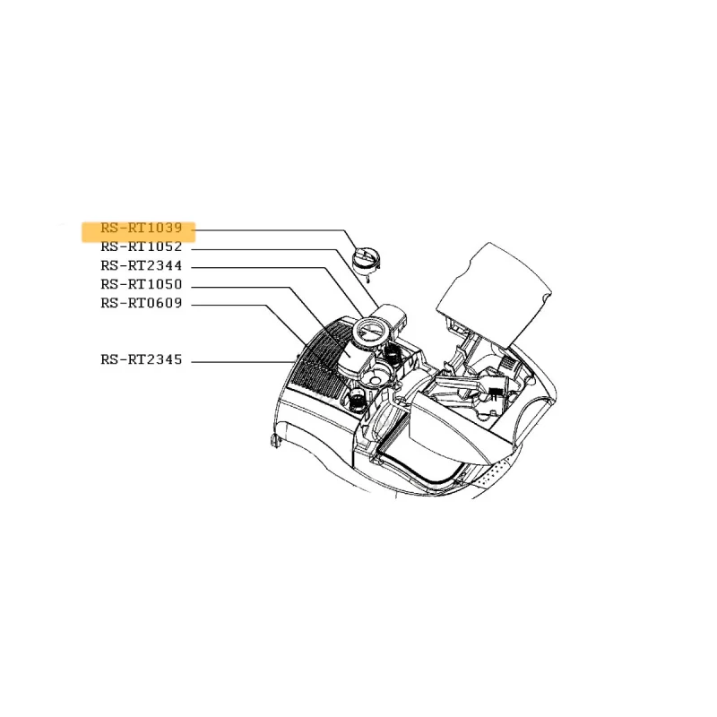 Bouton variateur noir ROWENTA SS-1600007302
