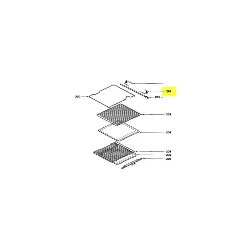 Broche complete pour Cuisinière BRANDT 76X5849