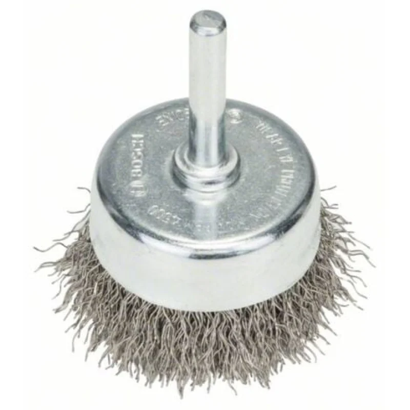 Brosse boisseau, brosse en acier, à fils ondulés, 0,3 mm, 50 mm, 4500 tr/min Bosch 2608622117 - Bosch Outillages