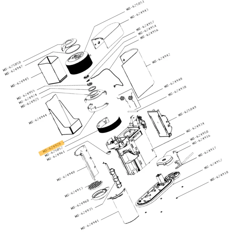 Cache de protection (repère n°MS-624926) NESPRESSO VERTUO NEXT KRUPS MS-624926